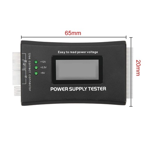 LCD Digital Power Tester LCD PC Computer 20/24 Pin 4 PSU ATX BTX ITX SATA HDD - Picture 4 of 12
