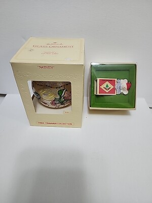 Hallmark Ornaments Set Of 2 Nativity 1983/ Strike Anywhere Matches