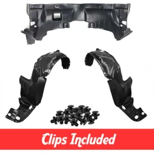 Fender Liner & Lower Engine Under Cover Set w/ Clips For 98-02 Honda Accord V6