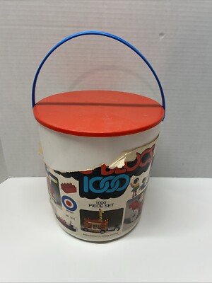 Vintage Loc Blocs 1980 Entex Industries With Bucket