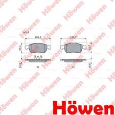 Fits Renault Megane Captur Scenic Dacia Duster Brake Pads Set Front Howen