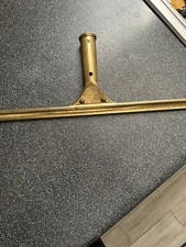 Vintage Brass Squeegee 15 1/2" Ettore Products Company Made In USA