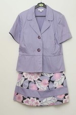 Dress Barn  skirt and jacket suit US 12 UK 14 multicoloured floral detail worn