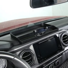 Dash Storage Box Tray & Phone Holder Mount Organizer For Toyota Tacoma 2016-2022