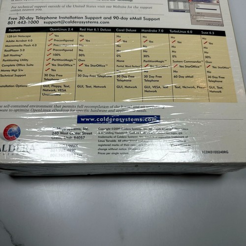 Open Linux eDesktop 2.4 Offizielles Betriebssystem CD-ROM 3er Set 2000 CALDERA - Bild 5 von 6