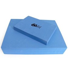 66fit™ Pilates Sitting & Head Block Set - Yoga Foam Brick Pad Positioning Blocks