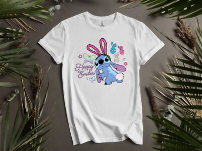 Lustiges Hoodie-Tshirt Ostern Stich Disney Hase Frühling Herren Damen Unisex AD969