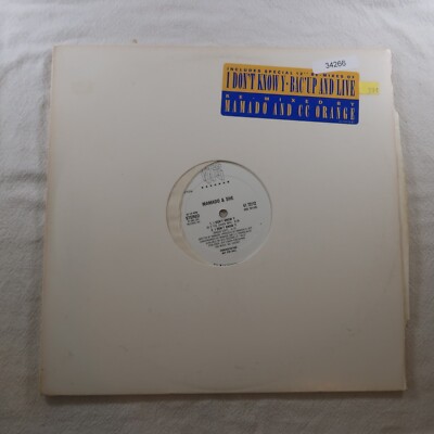 Mamado And She Bac' Up And Live PROMO SINGLE Vinyl Record Album