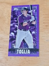 Michael Toglia 2023 Topps Exclusive Rip Mini Base Rookie RC SP /25 Rockies