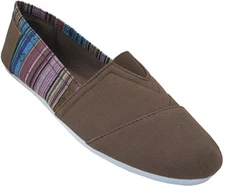 Ladies Canvas Shoes by EASY USA ~ Slip-On Flats for Beach, Casual Dress NEW