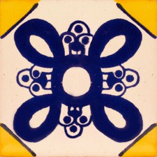 C#120)) MEXICAN TILE SAMPLE WALL FLOOR TALAVERA MEXICO CERAMIC HANDMADE POTTERY