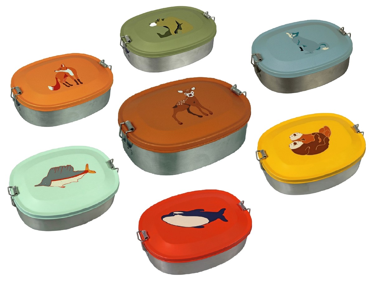 Mein Zwergenland Bento Brotdose Take A Break Midi - Personalisiert Mit Afrika Tiere Motiv