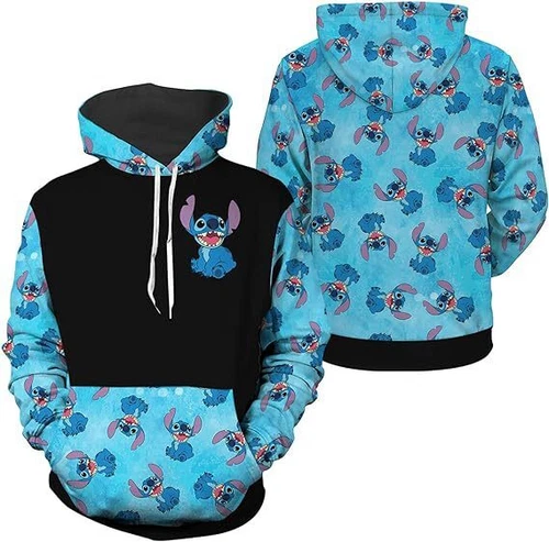 Lilo Stitch Ohana 3D Hoodie
