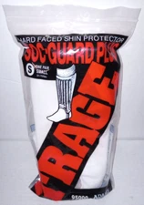 Hard Faced Shin Guard - TRACE SOC-GUARD PLUS - 95000 - White - Size: Small - New
