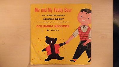 Columbia Records ME AND MY TEDDY BEAR Rosemary Clooney 10