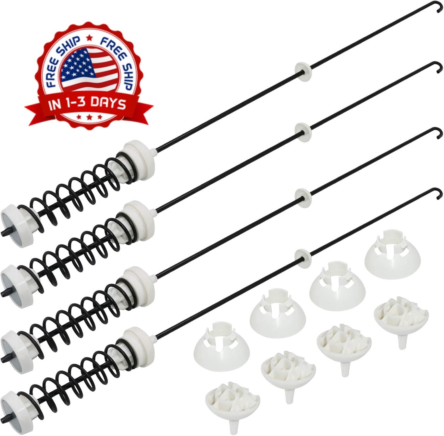 Kit de varilla de suspensión de lavadora para Whirlpool Maytag Kenmore