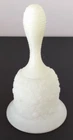 Vintage Fenton Satin Uranium Custard Daisy & Button Bell