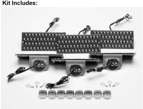 Dakota Digital 66 Pontiac GTO LED Replacement Tail Lights Modules Kit LAT-NR112 - Picture 3 of 3