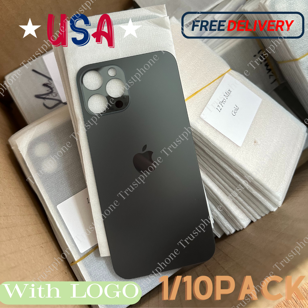 Replacement Rear Back Glass Big Hole For iPhone 15 14 13 12 11 Pro XR XS X 8 Lot