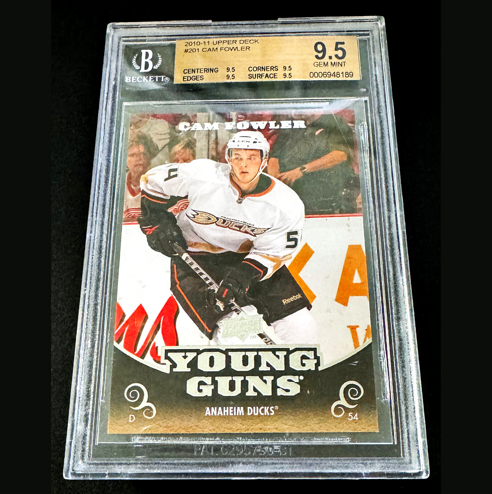 Hockey 2010-11 UD Young Guns CAM FOWLER #201 BGS Graded 9.5 GEM MINT
