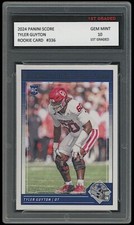 Tyler Guyton 2024 Panini Score 1st Graded 10 Rookie Card Dallas Cowboys #336