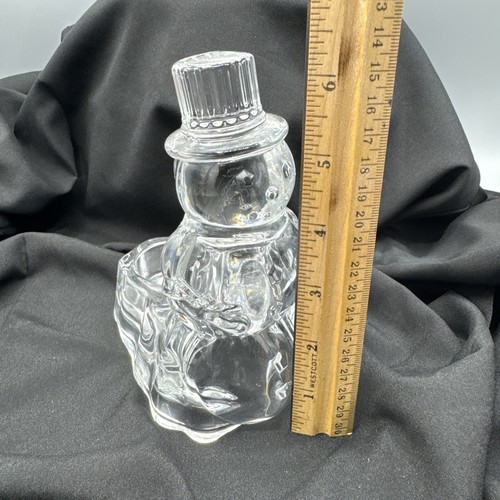 24% Lead Crystal Snowman Candleholder - Picture 7 of 14