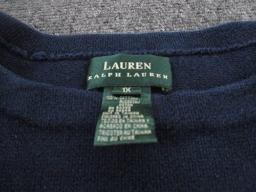 Ralph Lauren Sweater Adult 1X Striped Sailboat Sailor Fisherman Pullover Women - Picture 6 of 9