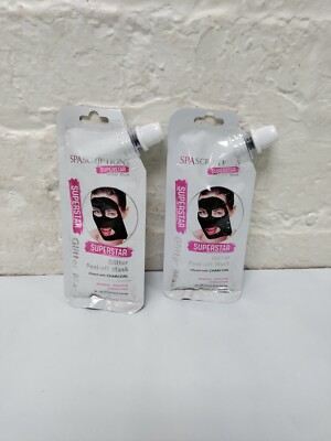 Spascriptions Superstar Glitter Peel Off Mask Infused With Charcoal Lot Of 2