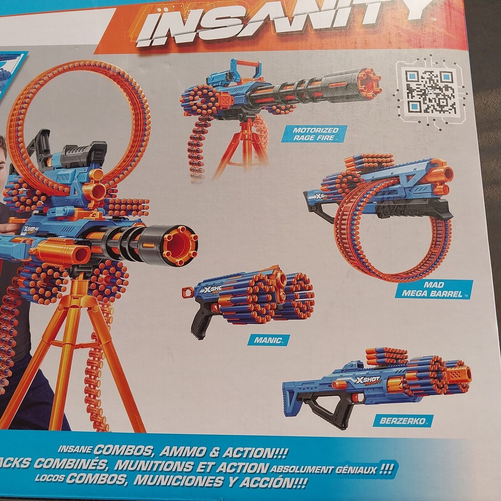 X-shot Insanity Series 1 Mad Mega Barrel Blaster : Target