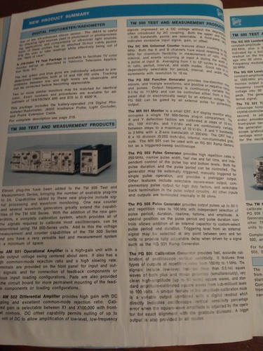 Tektronix Products Catalogs 1970 1971 1973 1974 1975 1976 1977 1978 1979 - Picture 41 of 98