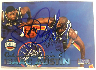 Issac Austin Orlando Magic 1999 Fleer #92 Autographed Basketball Card