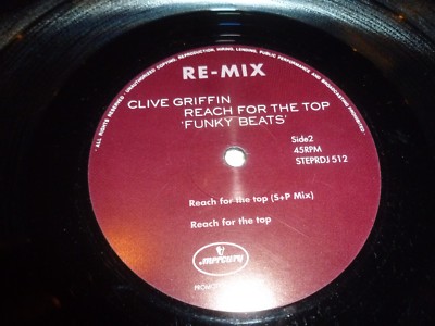 CLIVE GRIFFIN - Reach for the top (Funky Beats) - UK 3-track 12'' Single - Promo