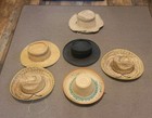 Vintage- Modern Women/Men Straw Hats Lot of (6) Mixed Sizes — photo 1
