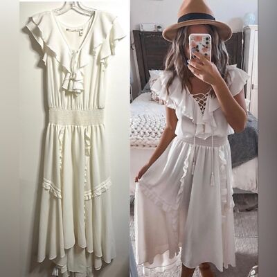 chinese dress ladies Chelsea Off The Shoulder Ruffle Maxi Dress – VICI main image 0