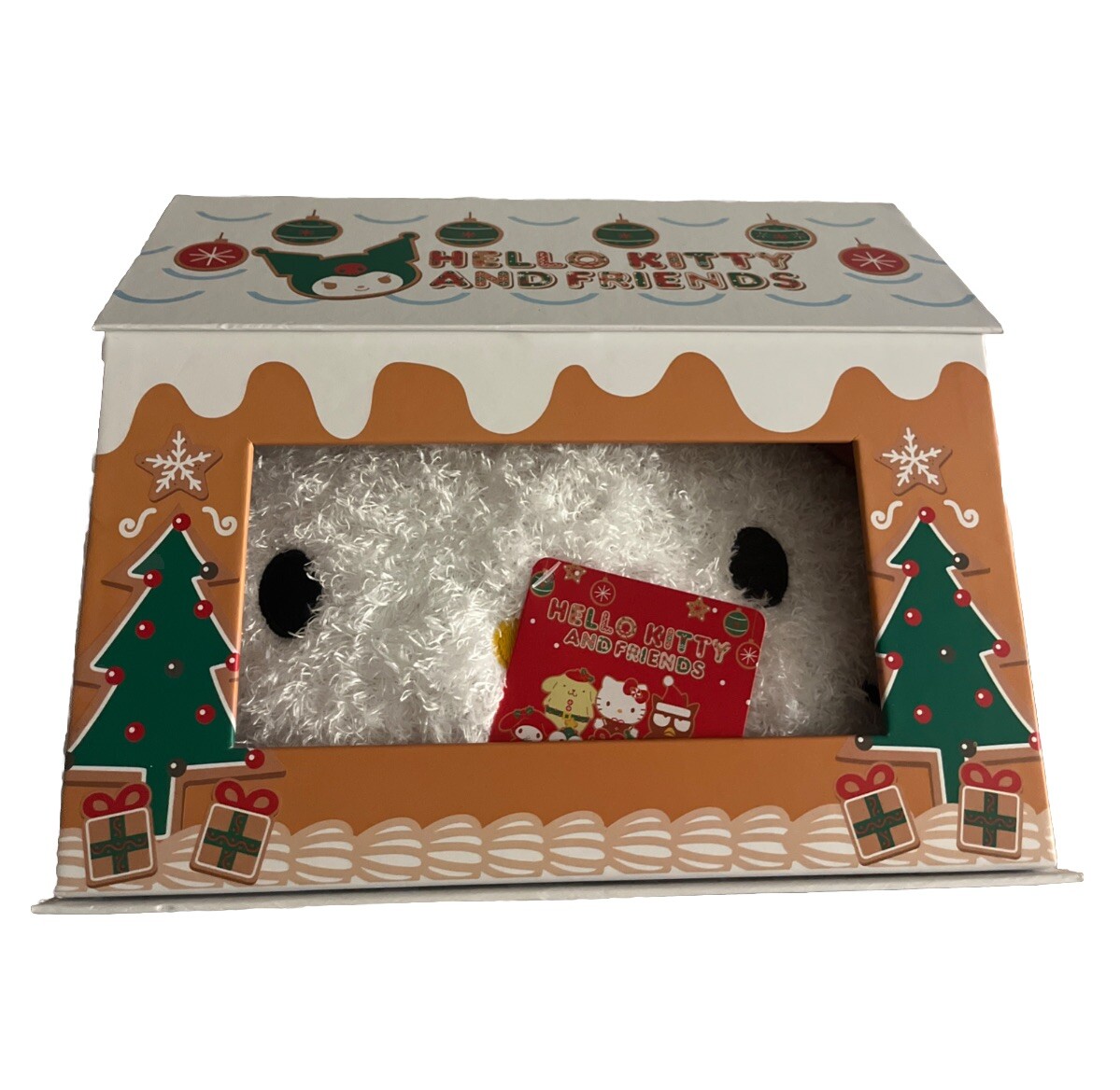 BRAND NEW RELEASE Hello Kitty Inside Gingerbread House Plush 2024&excl;&excl;&excl;