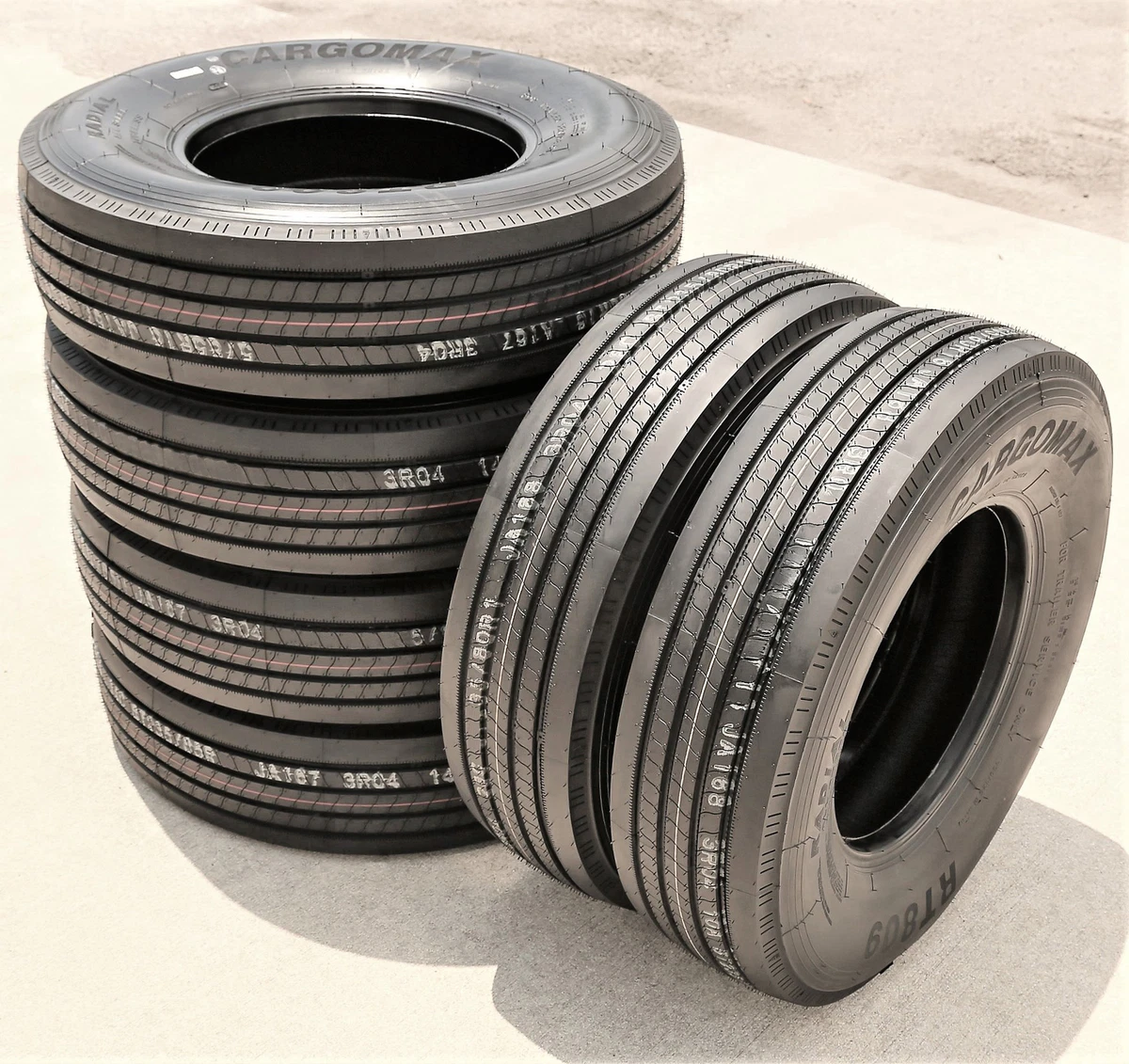 Pair Of (TWO) Cargo Max RT809 All Steel ST 235/80R16 Load G