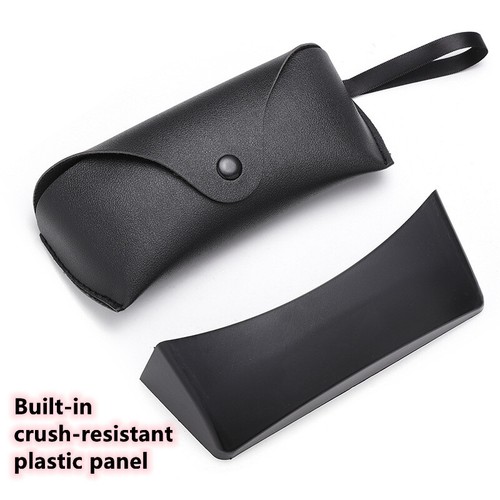 Portable Slim Sunglass case Unisex Horizontal Eyeglass Glasses Case with Hook - Picture 2 of 10