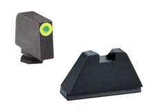 AmeriGlo 1-Dot Suppressor Set-For Glock-Tritium Front W/Outline-Blk Rear-GL-611