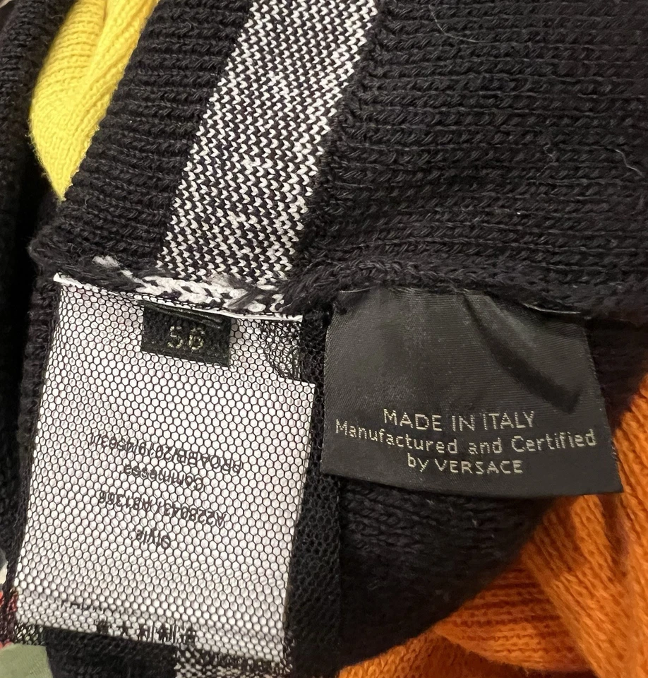 Top de algodón acanalado talla XL para hombre de Versace en buen estado con defectos Sin etiqueta de marca Foto 4 de 4