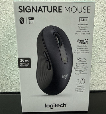 Logitech Signature M650L Full Size Wireless Scroll Mouse Silent Click Unifying