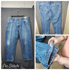 Steel Guard FR Pants Mens 38x32 Navy Blue Aramark Ultra Soft Cat 2 Work Wear Usd