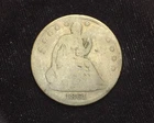 HS&C: 1861 O Seated Liberty Half Dollar G Gouge on reverse - US Coin