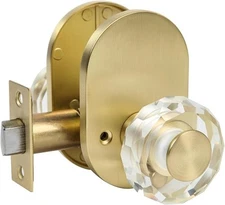 Gold Door Knob Interior,Privacy Door Knob for Bathroom and Bedroom,1pack
