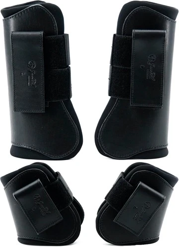 Jeereal Horse-Pony Tendon Brushing Boots Open Front & Fetlock Boot | Protective 