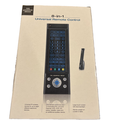 SHARPER IMAGE UNIVERSAL REMOTE CONTROL 8 IN 1 BRAND NEW IN UNOPENED BOX