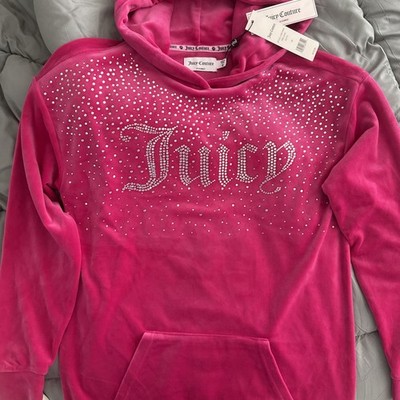 Juicy Couture XS Free Love Sweatshirt In Hot Pink NWT