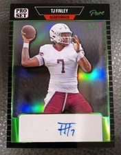 2023 Leaf Pro Set Pure TJ Finley Green Spectrum Auto Autograph 5/6