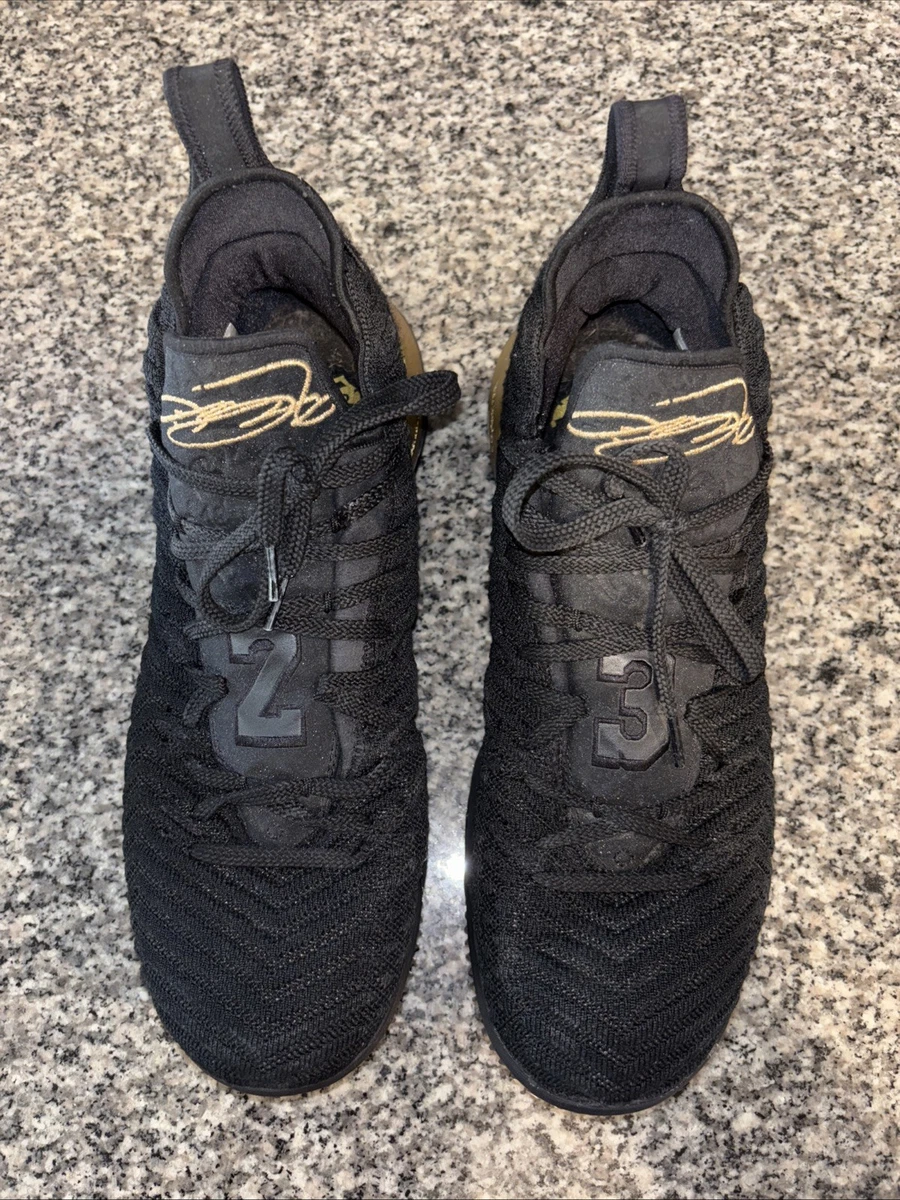 Nike LeBron 16 Black Metallic Gold - огромный выбор по лучшим