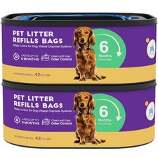 Jumbo Square Litter Refill Bags,1 Pack  Up to 6 2 Count Pack of 1 , Blue