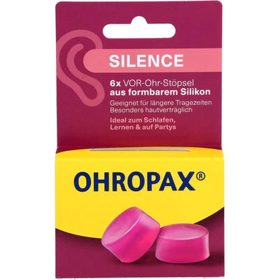 OHROPAX GMBH OHROPAX Silence Silikon Vor-Ohr Stöpsel 6 St PZN19412722